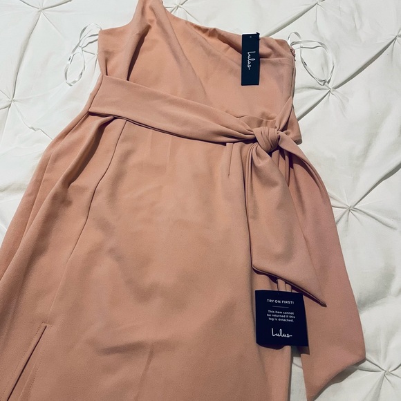 Lulus One shoulder pink dress L - Picture 3 of 3
